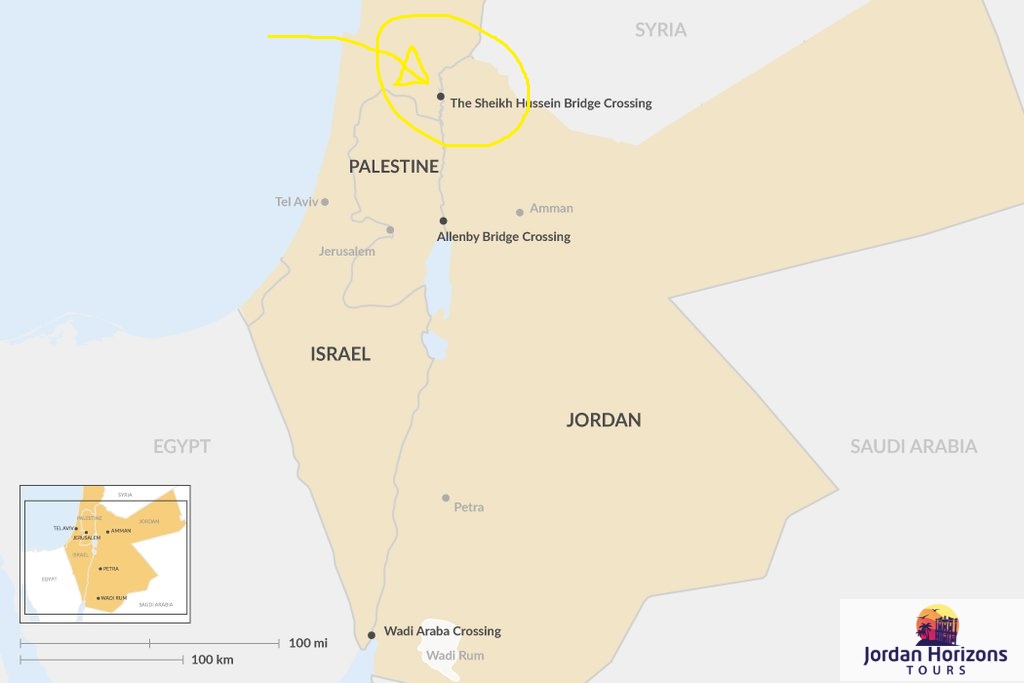 Șeicul Hussein / Trecerea frontierei râului Iordan